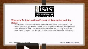 PPT – Masters Program In Cosmetology | isas PowerPoint presentation ...