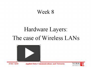 PPT – Week 8 PowerPoint presentation | free to view - id: 8e9ee-ZDc1Z