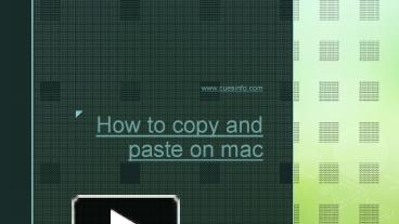 How to copy and paste on mac presentation | free to download