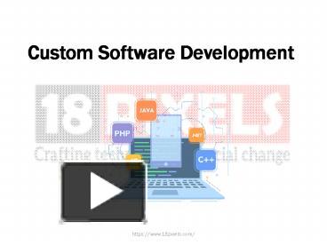 Custom Software Development presentation | free to download