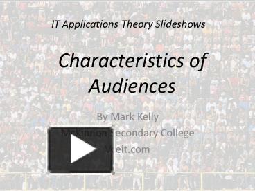 PPT – IT Applications Theory Slideshows PowerPoint presentation | free ...