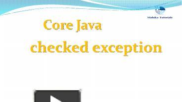 PPT – Core Java by Mahika Tutorials PowerPoint presentation | free to ...