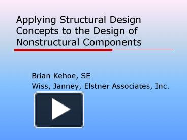 PPT – Applying Structural Design Concepts to the Design of ...