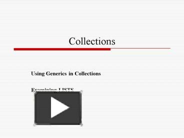 PPT – Collections PowerPoint presentation | free to download - id ...