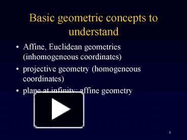 PPT – Basic geometric concepts to understand PowerPoint presentation ...