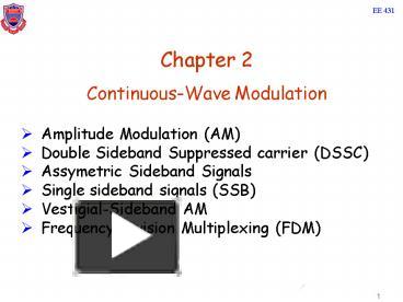 ContinuousWave Modulation presentation | free to view