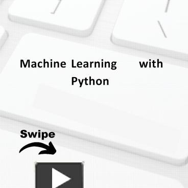 Machine learning with python presentation | free to download