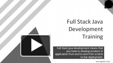 JAVA FULL STACK DEVELOPMENT presentation | free to download