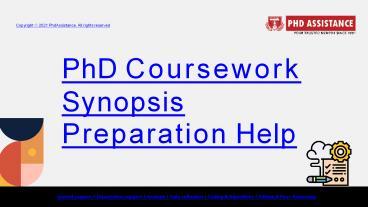 PPT – PhD Coursework Synopsis Preparation Help - Phdassistance ...