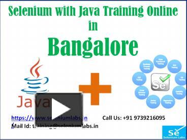 Selenium with Java Training Course in Bangalore presentation | free to ...