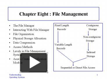 PPT – Chapter Eight : File Management PowerPoint presentation | free to ...