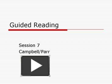 Guided Reading presentation | free to view
