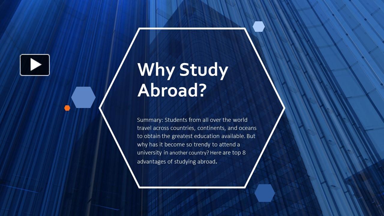 Why Study Abroad presentation | free to download