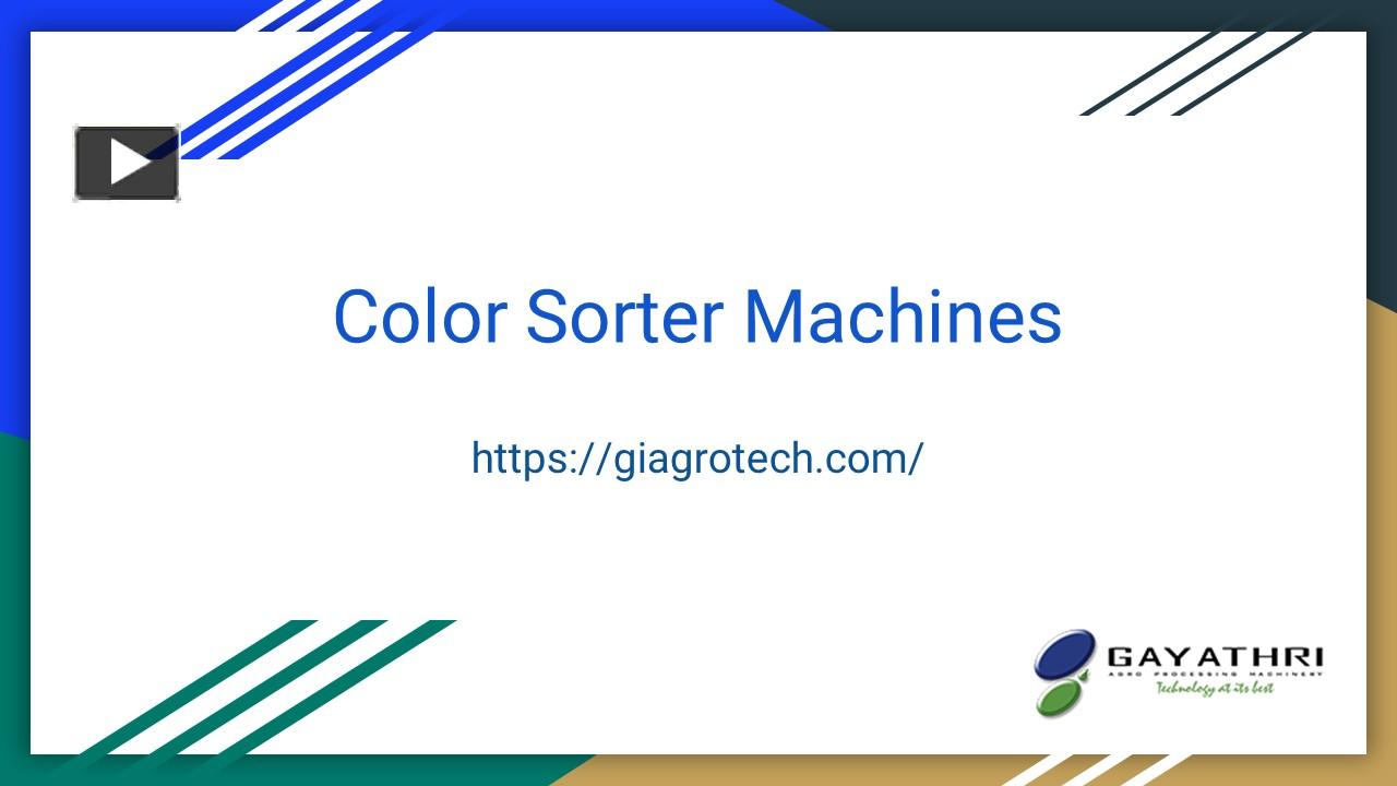 PPT – Color Sorter Machines, Automated Color Sorting Machine Supplier ...