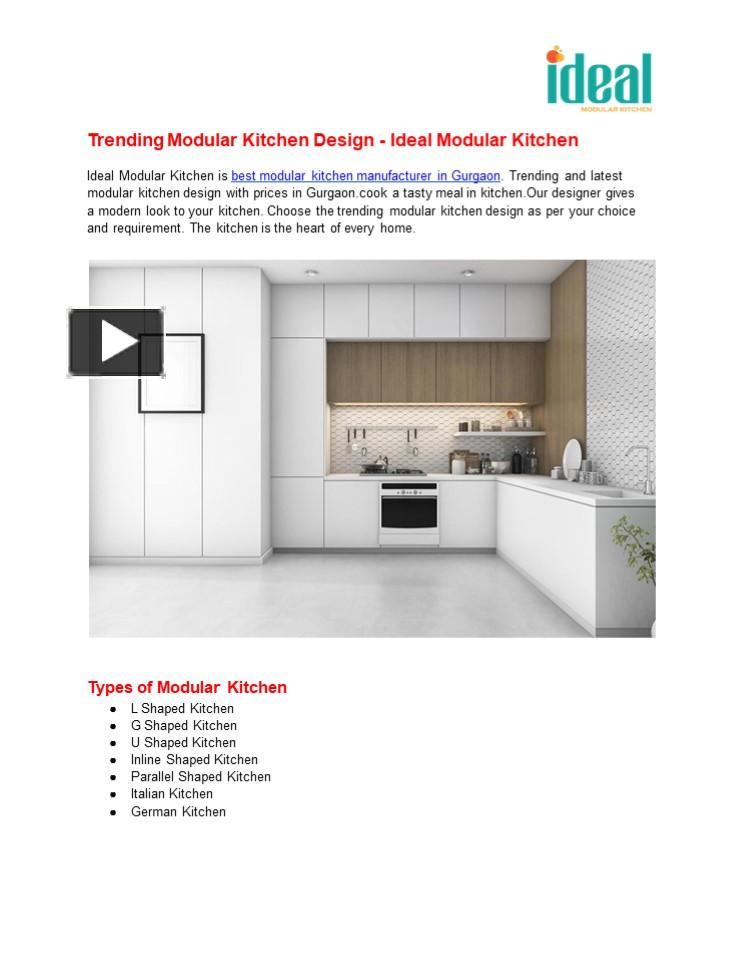 PPT – Trending Modular Kitchen Design - Ideal Modular Kitchen ...