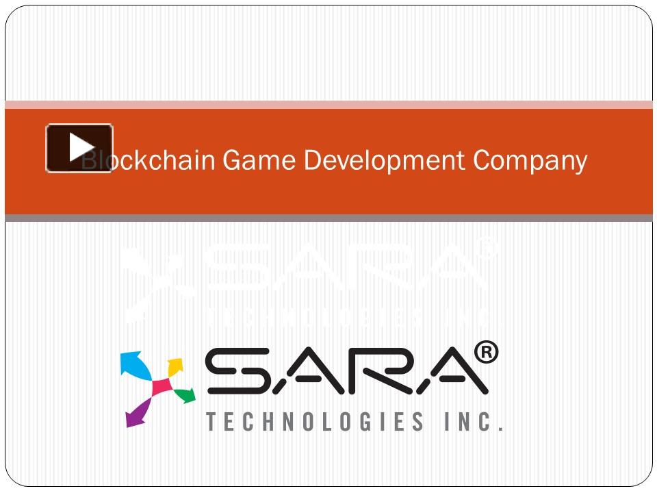Blockchain Game Development Company Presentation Free To Download