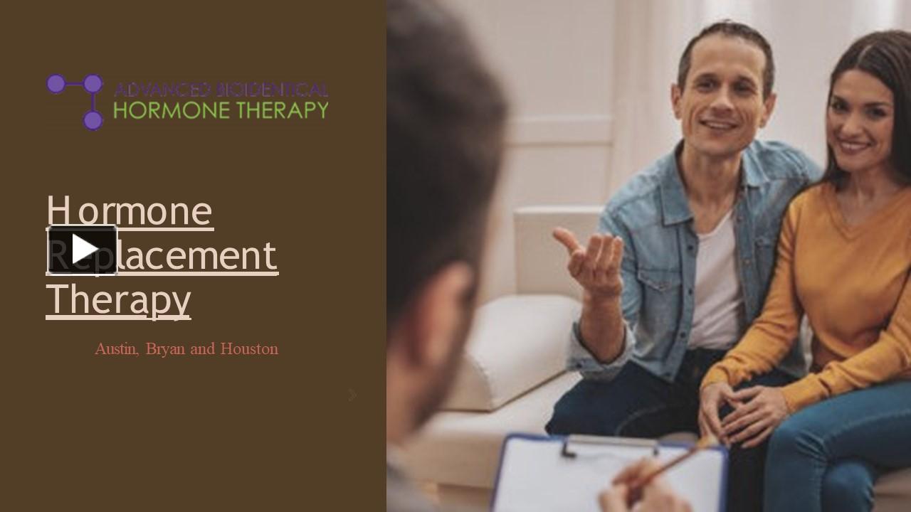 Hormone Replacement Therapy Presentation Free To Download