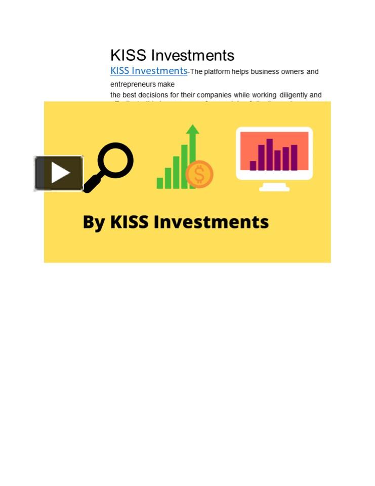PPT – KISS Investments PowerPoint presentation | free to download - id ...