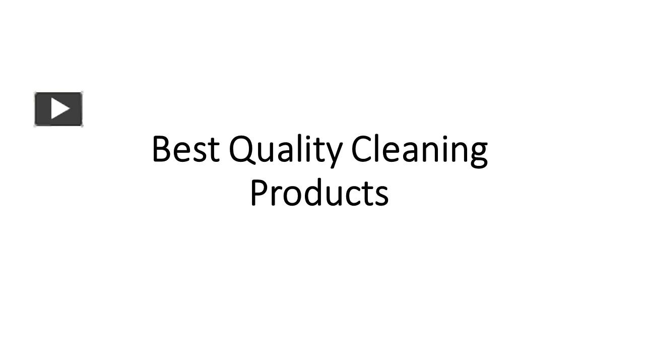 PPT – Best Quality Cleaning Products PowerPoint presentation | free to ...