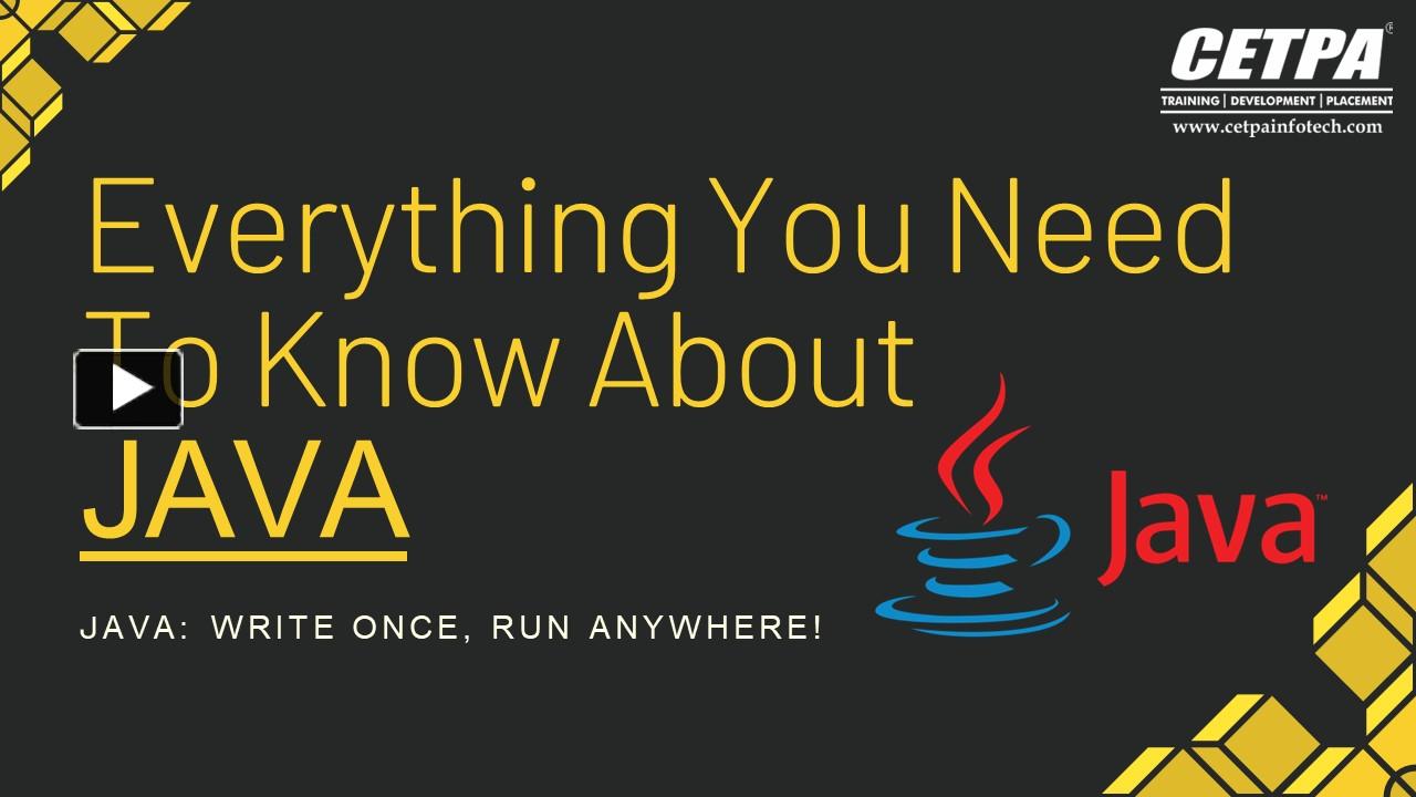 PPT – Everything You Need To Know About Java (1) PowerPoint ...