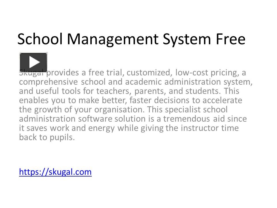 PPT – School Management System Free PowerPoint presentation | free to ...