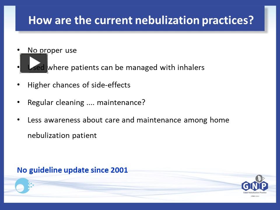 How are the current nebulization practices - Dr. Sheetu Singh ...