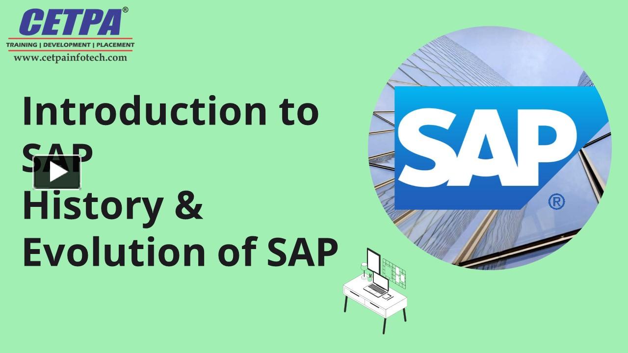 Introduction to SAP, History & Evolution of SAP presentation | free to ...