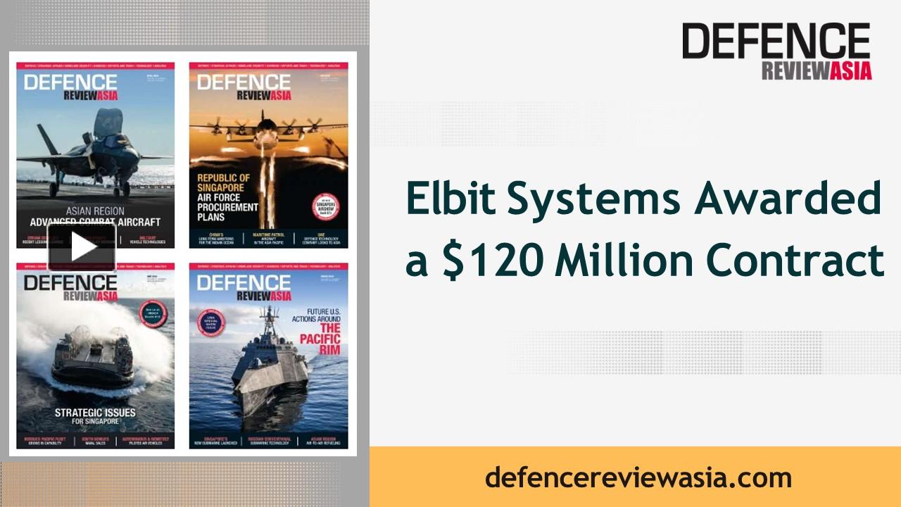 Elbit Systems Awarded a $120 Million Contract presentation | free to ...