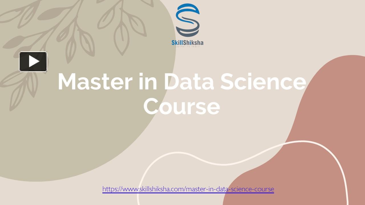 PPT – Master in Data Science & Machine Learning Course (1) PowerPoint ...