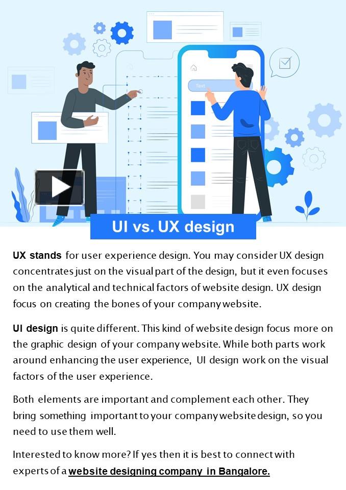 PPT – UI vs. UX design PowerPoint presentation | free to download - id ...