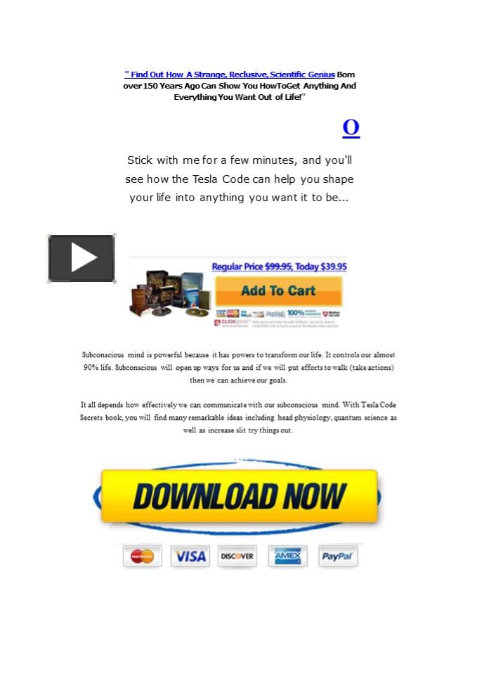 Tesla Code Secrets PDF Download Alex West (eBook) presentation | free ...
