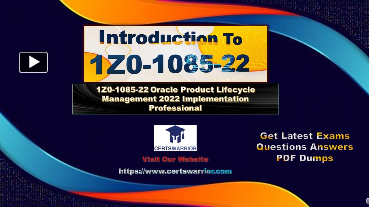 1Z0-1085-22 Oracle Cloud Infrastructure 2022 Foundations Associate ...