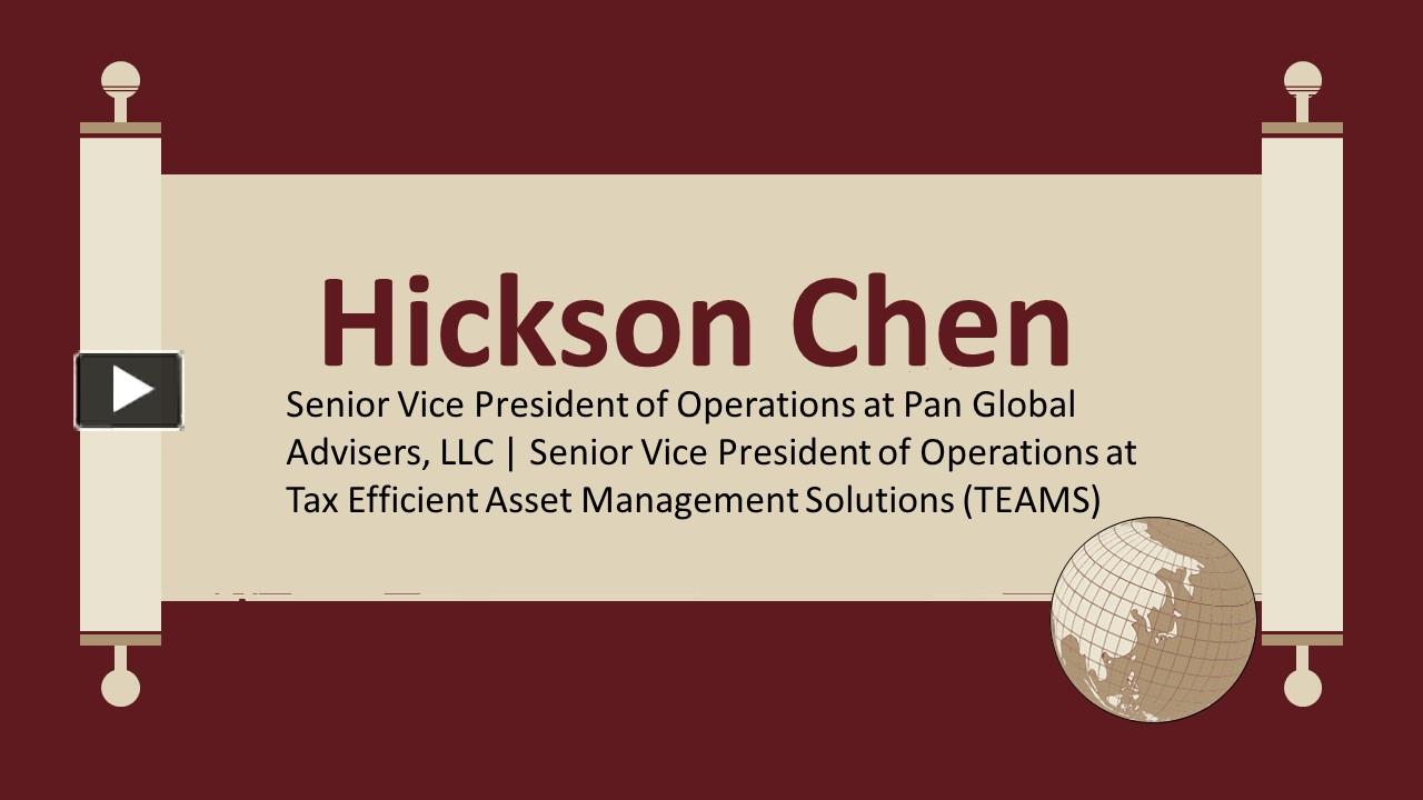 PPT – Hickson Chen - An Articulate Communicator PowerPoint presentation ...