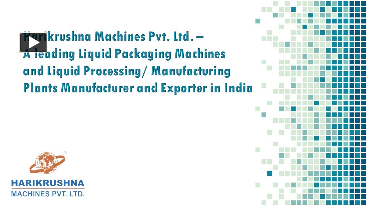 One-Stop Liquid Processing and Liquid Packaging Solution (1 ...