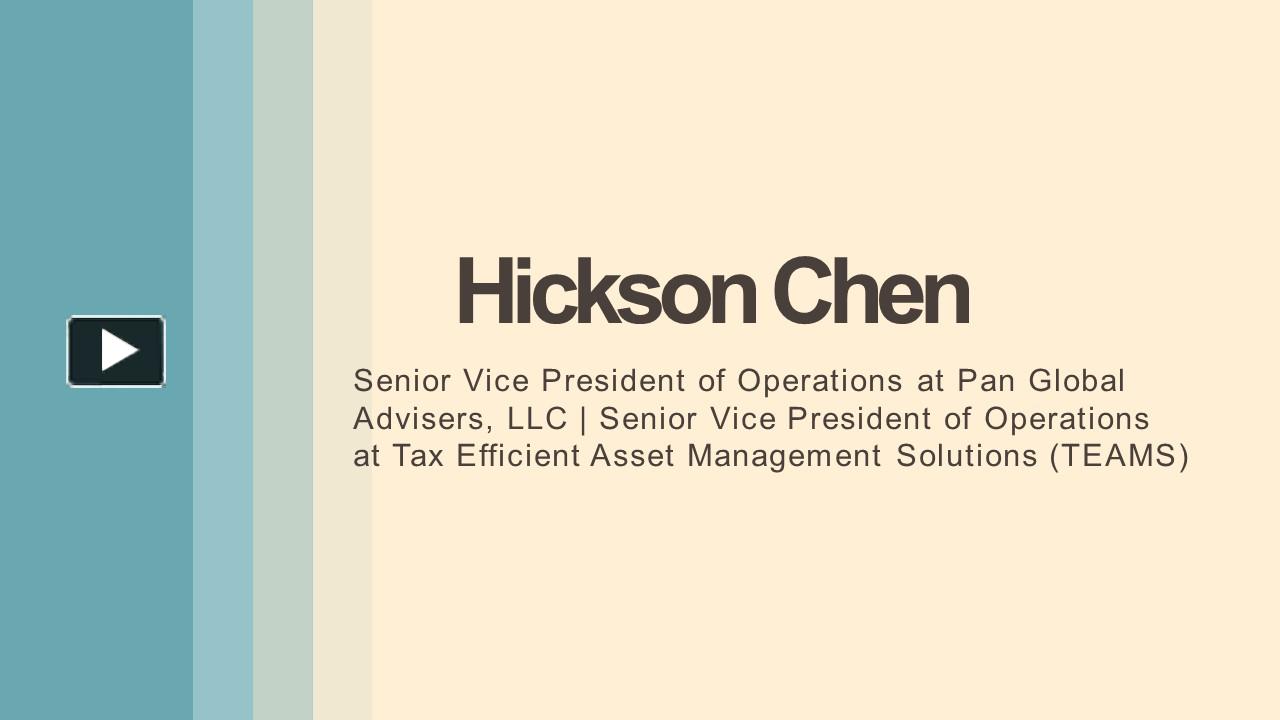PPT – Hickson Chen - A Performance-driven Individual PowerPoint ...