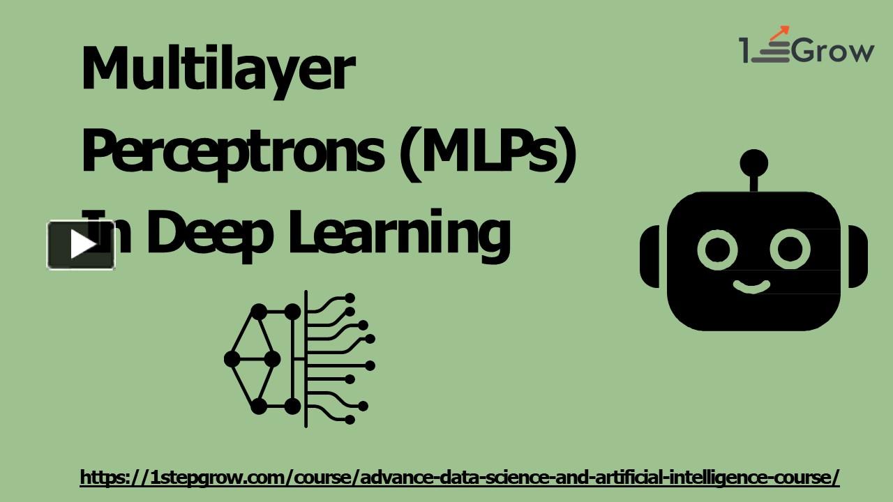 multilayer perceptrons in deep learning presentation | free to download