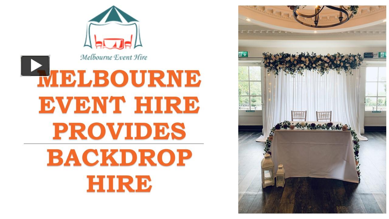 Ppt Plan An Outdoor Event With Melbourne Marquee Hire Powerpoint