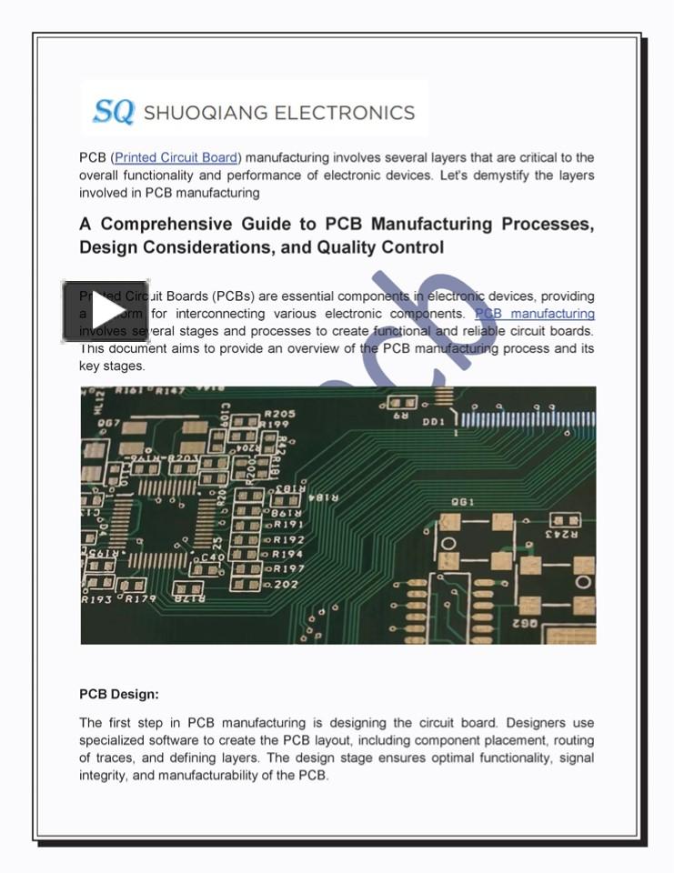 PCB Manufacturing presentation | free to download