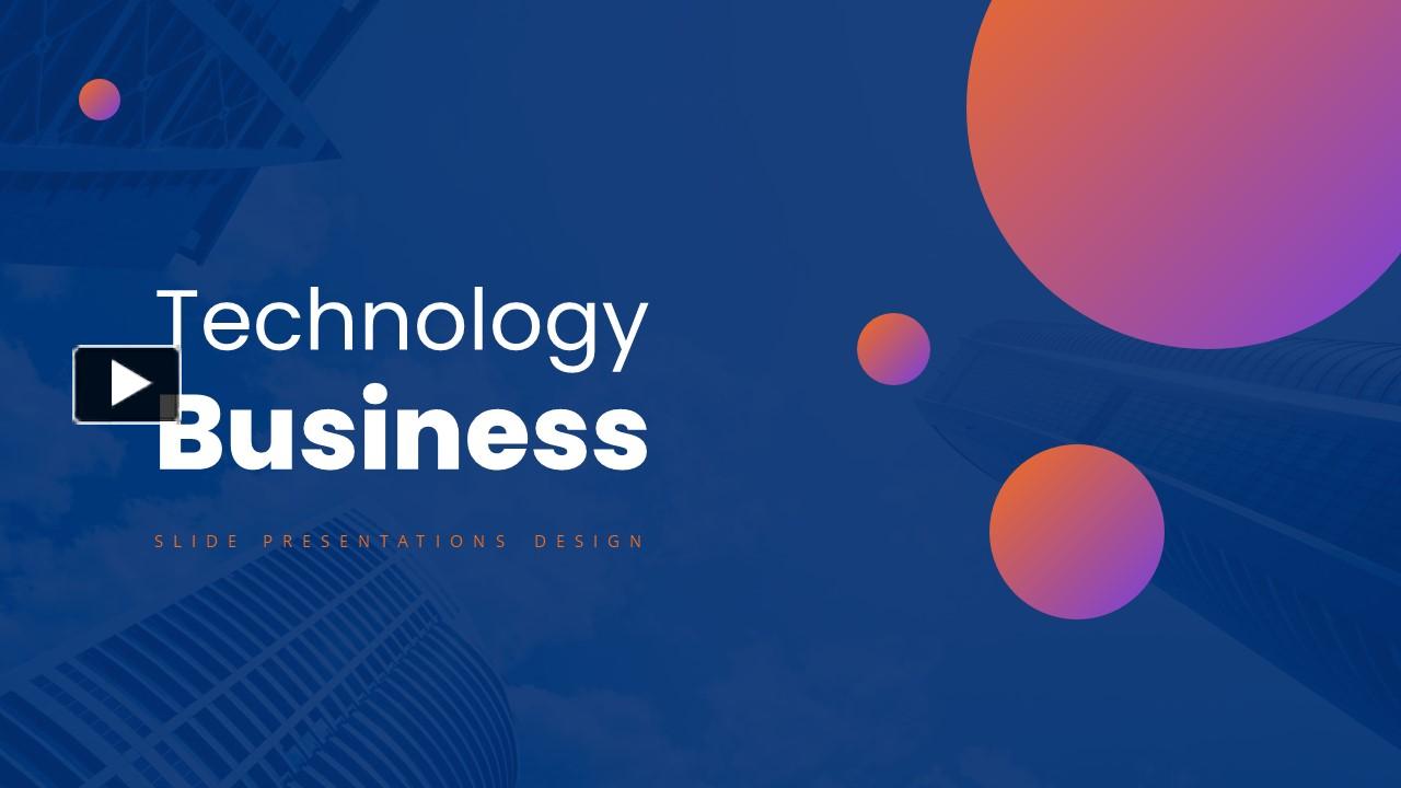 Technology Business presentation | free to download