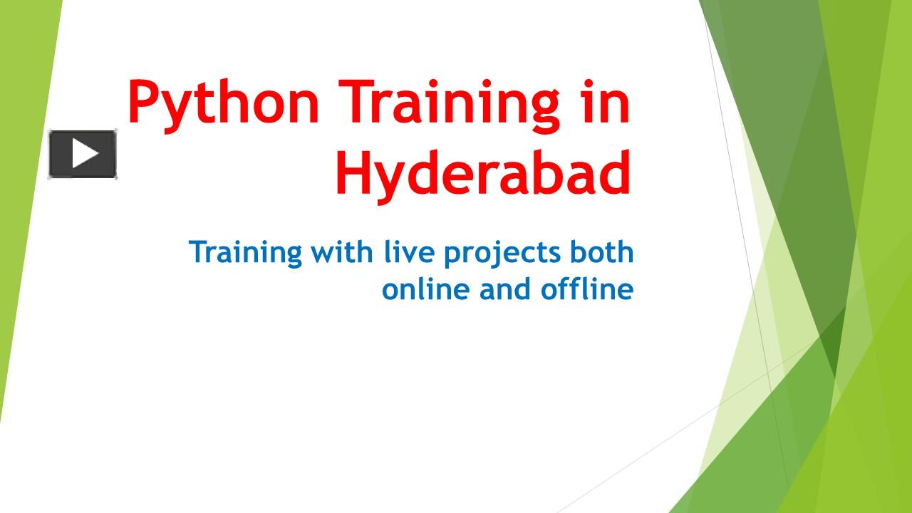 PPT – Python Training in Hyderabad PowerPoint presentation | free to ...