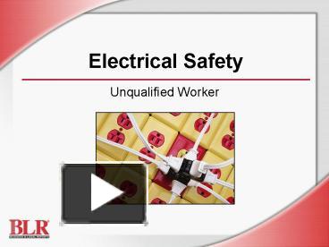 Electrical Safety presentation | free to view