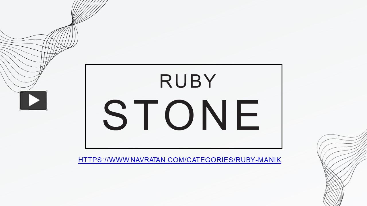PPT – buy ruby stone online PowerPoint presentation | free to download ...