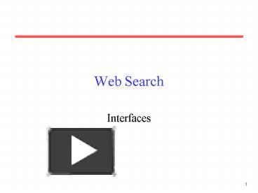Web Search presentation | free to download
