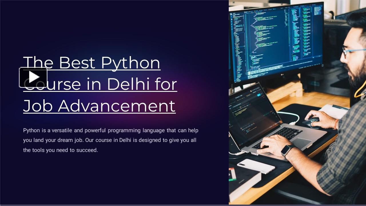 PPT – Uncover the Best Python Course in Delhi PowerPoint presentation ...
