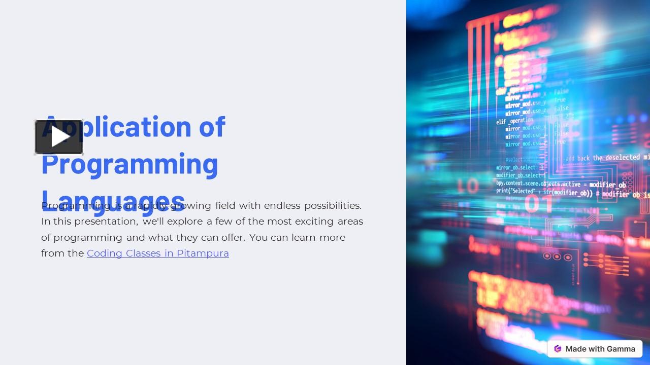 PPT – Domains of application of coding PowerPoint presentation | free ...