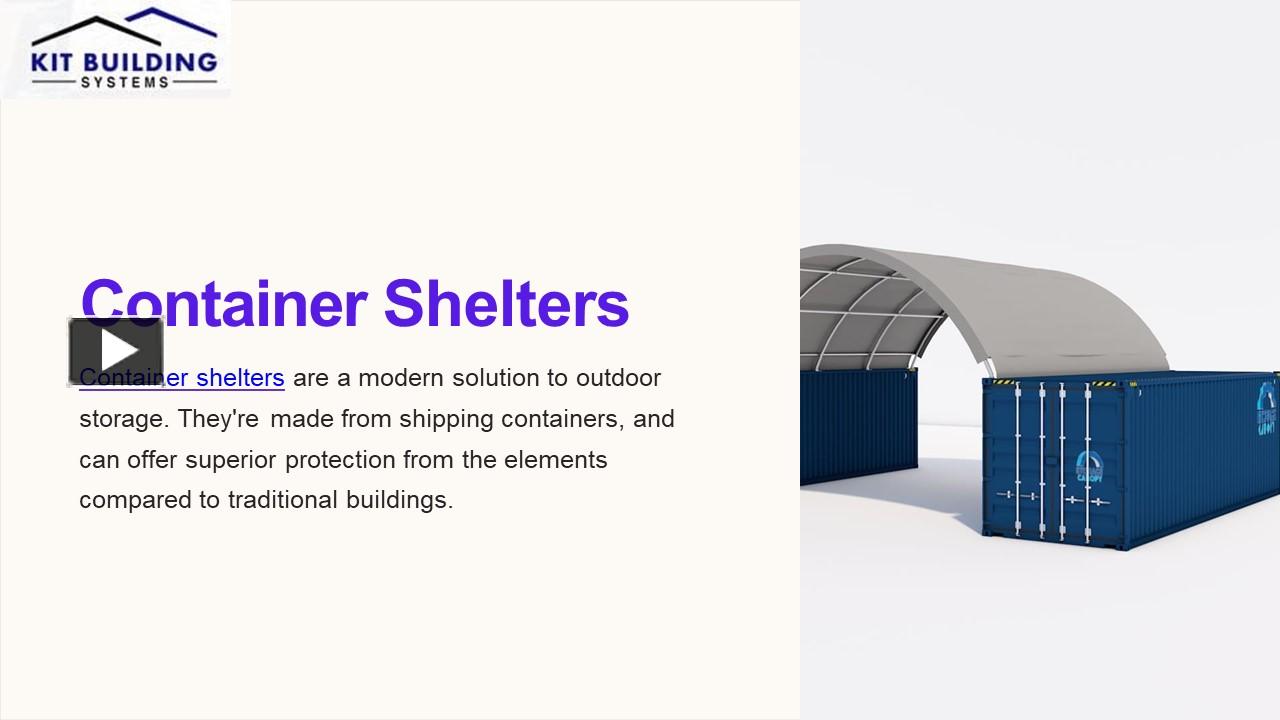 PPT – Container Shelters: Transforming Empty Spaces into Functional ...