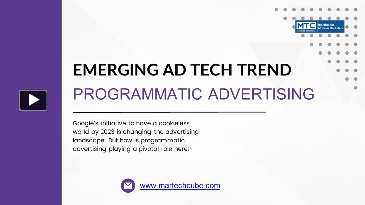 Emerging Ad tech Trend: Programmatic Advertising presentation | free to ...