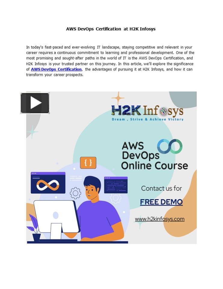 PPT – AWS DevOps Certification at H2K Infosys PowerPoint presentation ...