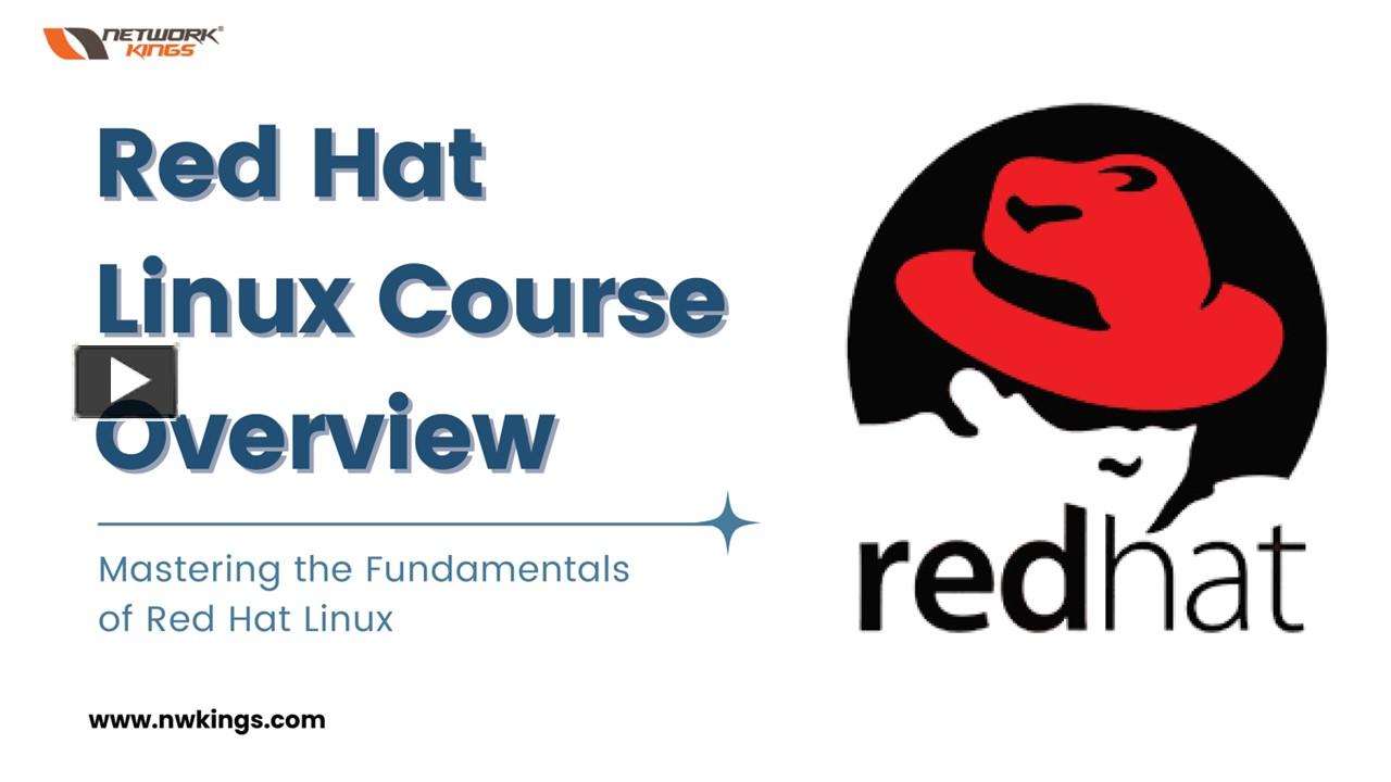 Best Red Hat Linux Certification Course presentation | free to download