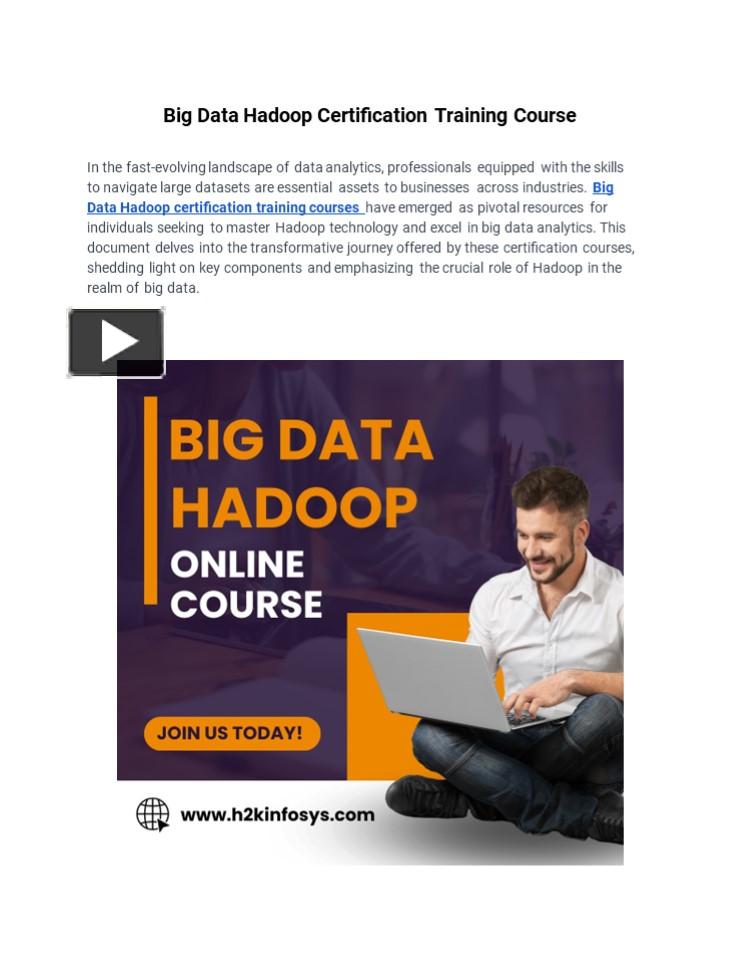 PPT – Big Data Hadoop Certification Training Course PowerPoint ...